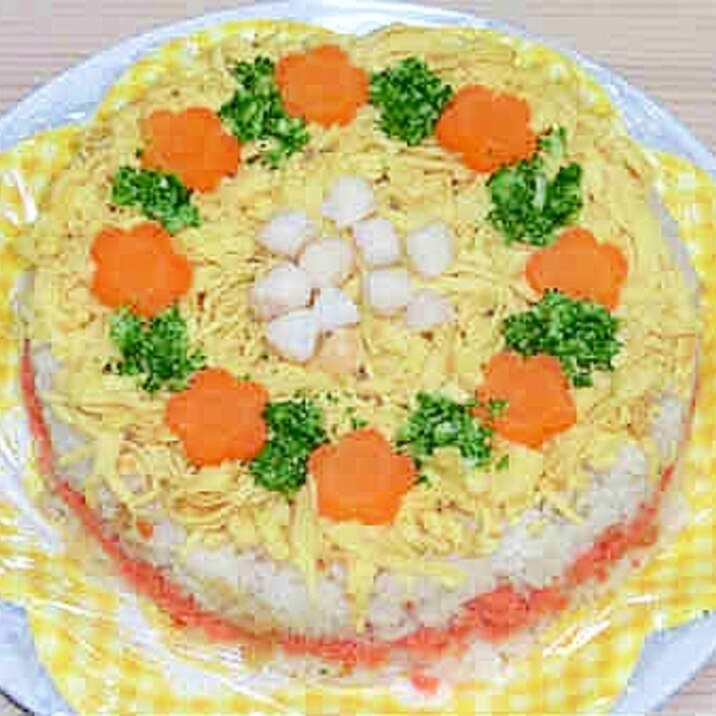 華やかパーティー チラシ寿司ケーキ レシピ 作り方 By Orisepon 楽天レシピ